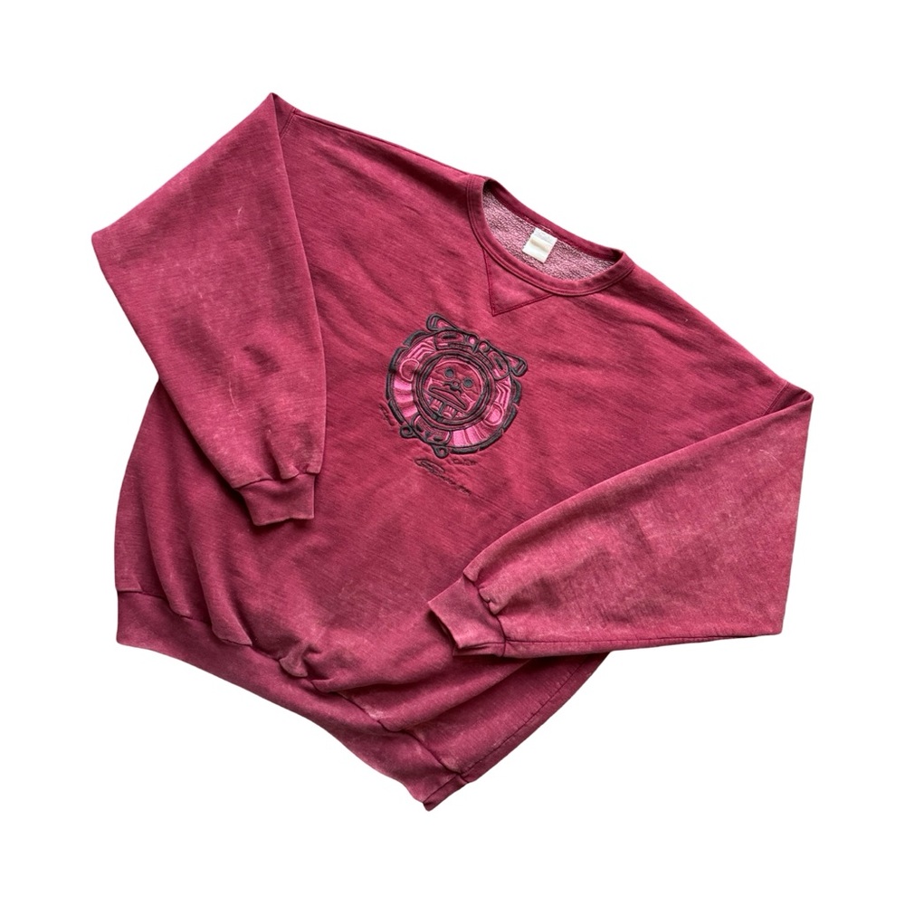 Vintage 90s Vancouver First Nations Sweater – Embroidered Native Graphic